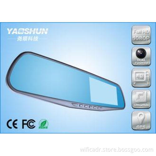 G - sensor 2 Channel Full HD Car DVR 1080P , K6000 Auto Das